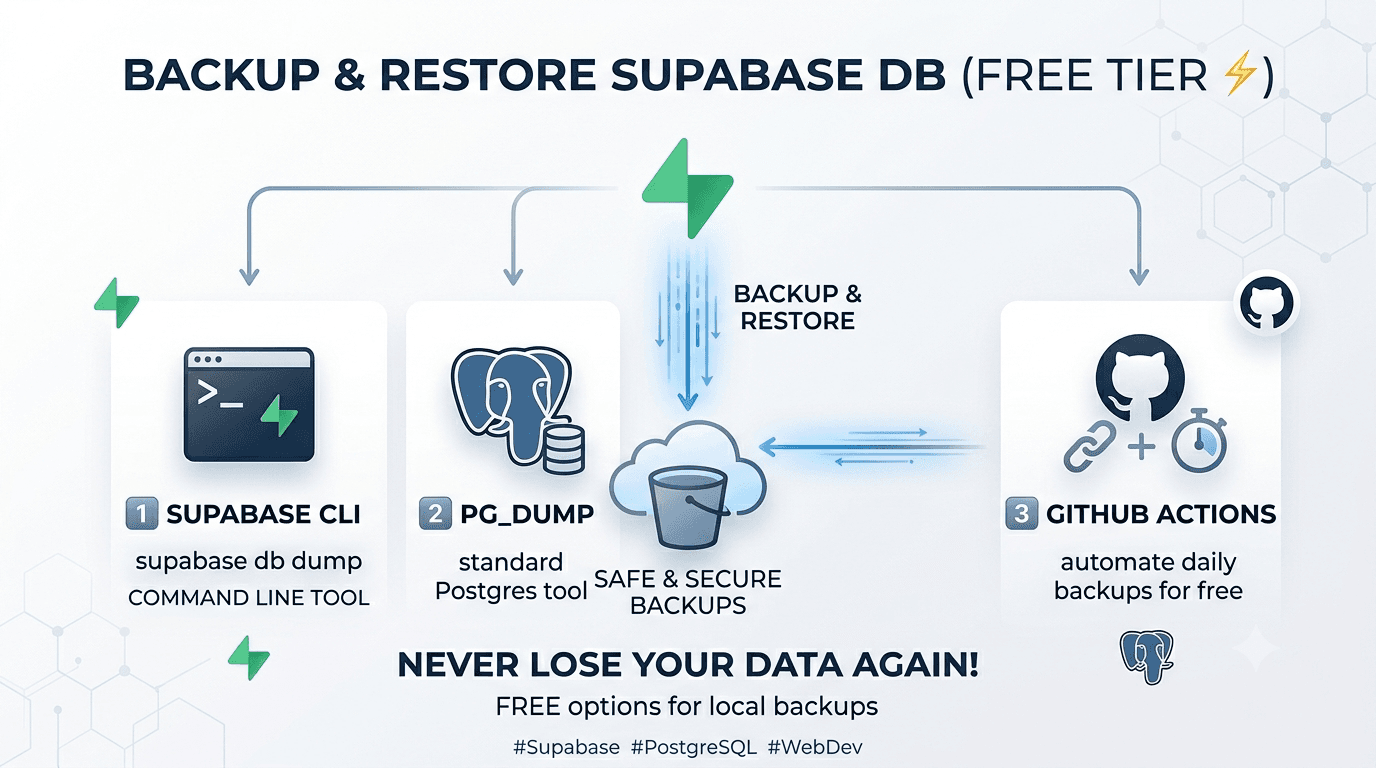 Supabase Database Backup on the Free Tier⚡