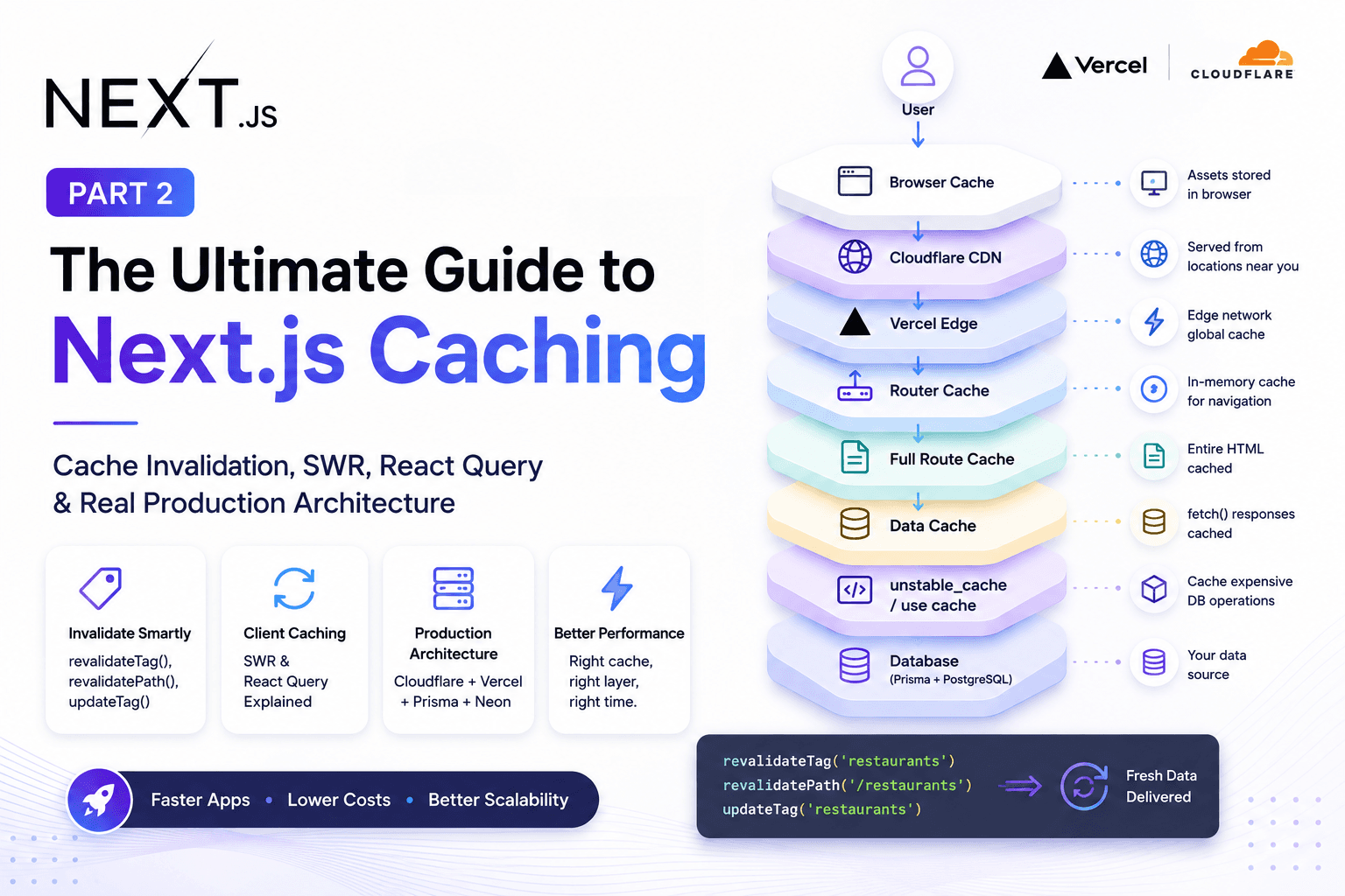The Ultimate Guide to Next.js Caching (Part 2): Cache Invalidation, SWR, React Query & Real Production Architecture