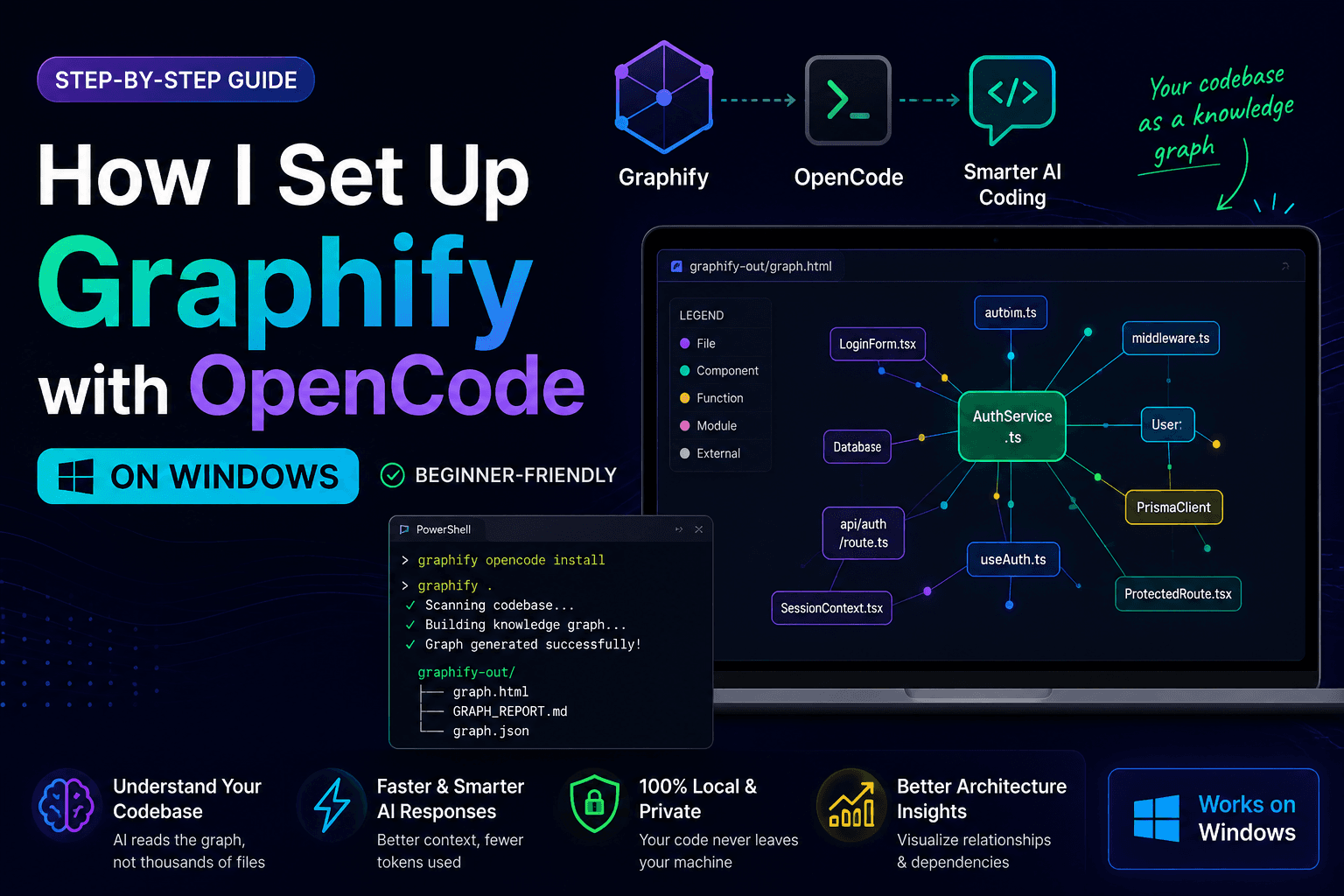 How I Set Up Graphify with OpenCode on Windows (Beginner-Friendly Guide)
